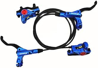 HB-875 Hydraulic Disc Brake Front & Rear 750mm & 1400mm Set for Mountain Bike MTB BMX (Blue)