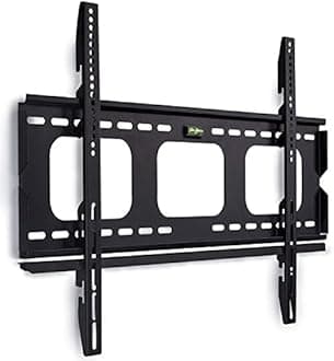 Mount-It! Low-Profile TV Wall Mount 1" Slim Fixed Bracket for 32, 40, 42, 48, 49, 50, 51, 52, 55, 60 inch TVs VESA Compatible up to 600 x 400 Black