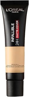 Loreal Paris Infallible 24H Matte Cover Liquid Foundation, 30 Light Ivory, 35 ml