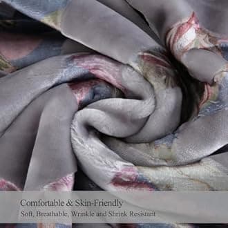 JML Plush Fleece Blanket 87" x 94", 10.5 Pounds Korean Style Mink Blanket King Size for Winter - Soft Thick Warm, 2 Ply A&B Printed Embossed Raschel (Grey Frames)