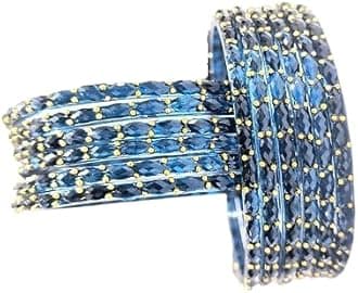 Rain Drop Glass Bangles Set For Women And Girls | Light Weight Bangles | Traditional Transparent Fancy Glass Chudi Set for Wedding, Party (12 Bangles)