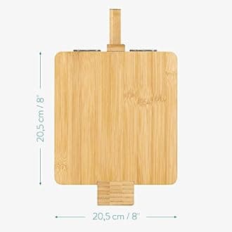 Navaris Bamboo Tortilla Press - Pataconera Tortilla Quesadilla Maker Flour Dough Press for Quesadillas Tortillas Indian Roti Tostones Patacones