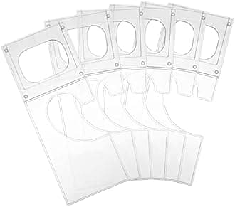 Kathfly Closet Dividers Plastic Closet Dividers for Hanging Clothes Transparent Rectangle Clothing Rack Size Dividers, Organize Clothes (10 Pack)