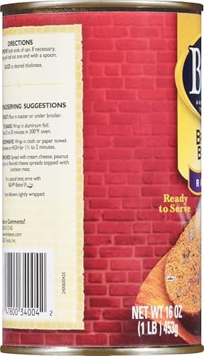 B&M Brown Bread, Raisin, 16 Ounce (Pack of 12)