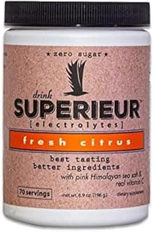 Superieur Electrolytes - Electrolyte Powder Fresh Citrus - 6.9 oz.