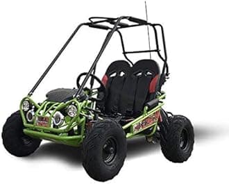 Trailmaster Mini XRX/R+ Go Kart with Reverse Top of The line. Age up to 10 Years Old Pedals and Seats Adjust (Green)