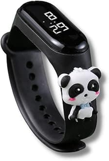 Black panda Cartoon Characters Watch