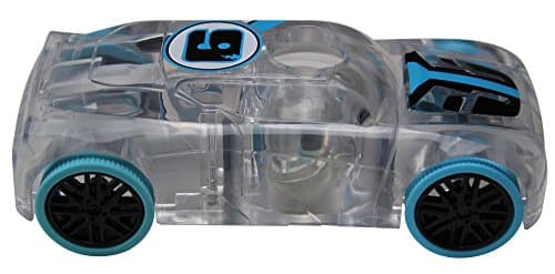 Light Up 1:43 Scale Race Car with Quick Shot Pull-Back Motor - Blue Wheels