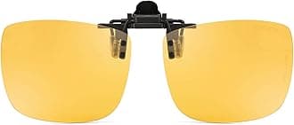 Polarized Clip-on Flip Up Metal Clip Rimless Sunglasses for Prescription Glasses