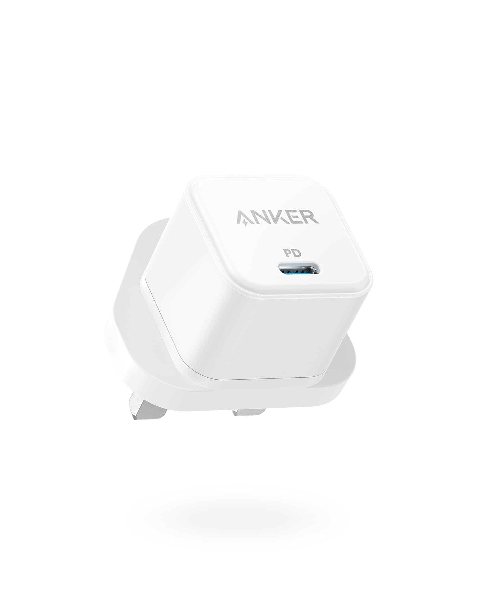 USB C Plug, Anker 20W USB C Charger - Fast Charging PowerPort III Cube Charger, Compatible with iPhone 17/16/16 Plus/16 Pro/16 Pro Max, 15/14/13/12 Series, Galaxy, iPad (Cable Not Included)