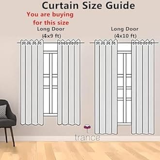 Trance Home Linen Opaque 100% Cotton Rajput Royal Heritage 9 Feet Grommet Curtains for Long Door|Jaipuri Printed Block Design Parda for Living, Bed Room Long Door (Aangan Blue - Set of 2)