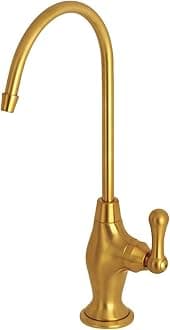 Kingston Brass KS3197AL 1/4 Turn Water Filtration Faucet, Brushed Brass
