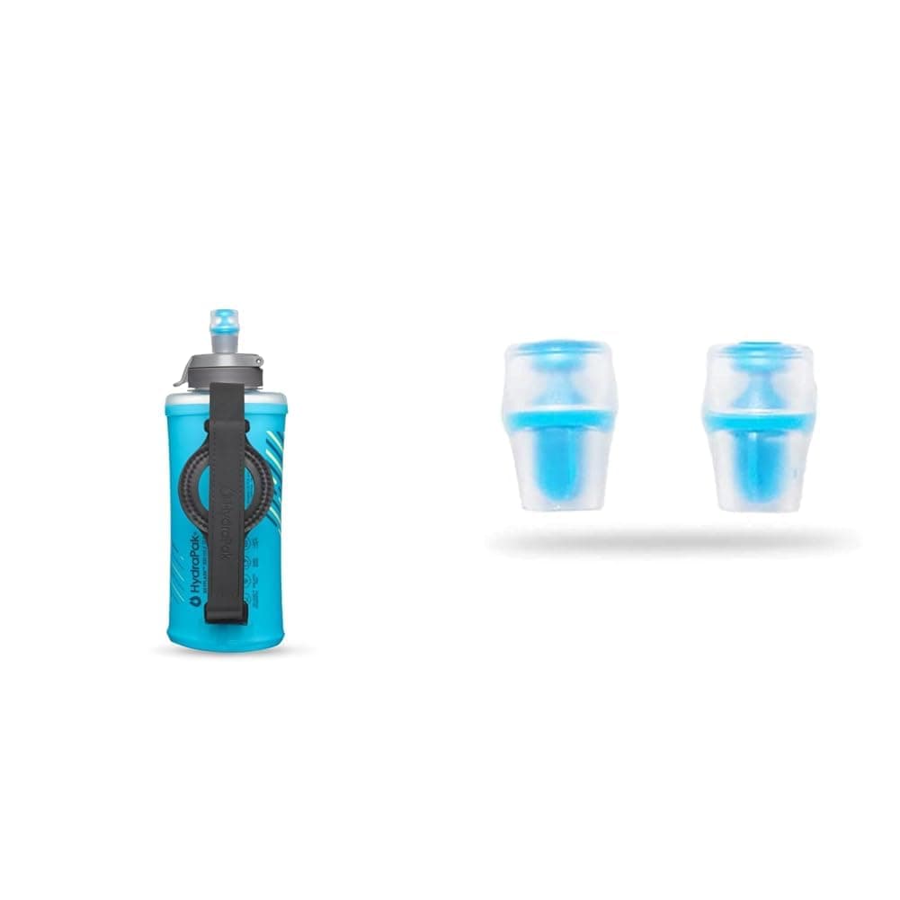 HydraPak SP558HP SkyFlask Speed 500ml & Bite Valve Replacement Sheath 2 Pack for Hydration Reservoirs