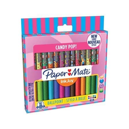 Papermate Inkjoy 16-Count Candy Pop Pens Assorted Ink 1.0mm
