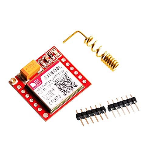 SunRobotics SIM800L GSM GPRS MICRO SIM CARD TTL UART Interface MODULE Adruino Raspberry pi Compatible Quadband with spring Antenna