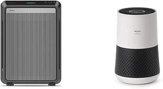 Winix 9800 4-Stage True Hepa Air Purifier with WiFi and PlasmaWave, 500 Sq Ft & A231 Tower H13 True HEPA 4-Stage Air Purifier, White and Charcoal Grey Small