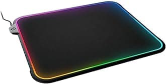 SteelSeries QcK Gaming Surface - Medium RGB Prism Cloth Optimized for Sensors - Micro-Woven