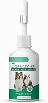 NALACAL Ear Cleaner for Dogs & Cats, Natural Ear Solution for Itch Relief and Deodorizing, Cleans Ear Canal and Prevents Infections, Advanced Gentle Dog & Cat Ear Care (20ml)