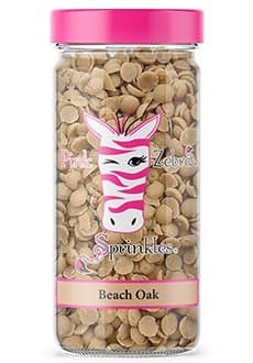 Pink Zebra Beach Oak Jar Sprinkles by