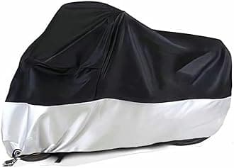Motorcycle Covers, Waterproof Outdoor Protection Motorbike Cover with Lock-Holes & Storage Bag for Harley Davidson, Honda, Suzuki, Kawasaki, Yamaha Motorcycle