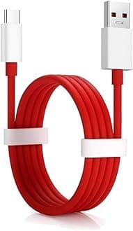 ONE PLUS Original 80W Usb Type C Data Sync Fast Charging Charger Cable Compatible With One Plus 12 5G,11,11R,10R,10T,10,10 Pro,9 Pro,8,8T,7T,7T Pro,Nord,2,2T,Ce 2 Lite,Ce 3 Lite,Nord Ce3,Red
