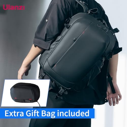 ULANZI BP09 Traker Camera Backpack 22 L Versatile Camera Travel Bag Quick Access Well Organized, Black