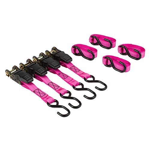 The Original Pink Box PB4STRAP Ratcheting Strap Set, 4-Piece, Pink by The Original Pink Box