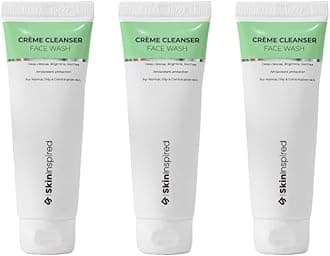 SkinInspired Creme Facewash/Face Wash for Deep Cleansing/Advanced Skin Brightening Face Cleanser/For Normal, Oily & Combination Skin/Suitable For Men & Women | 70ml (Pack of 3)