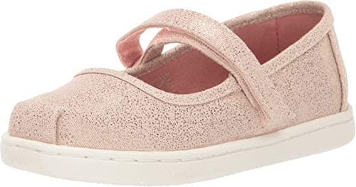 Silver Iridescent Glimmer Tiny Mary Jane Flat 10011521