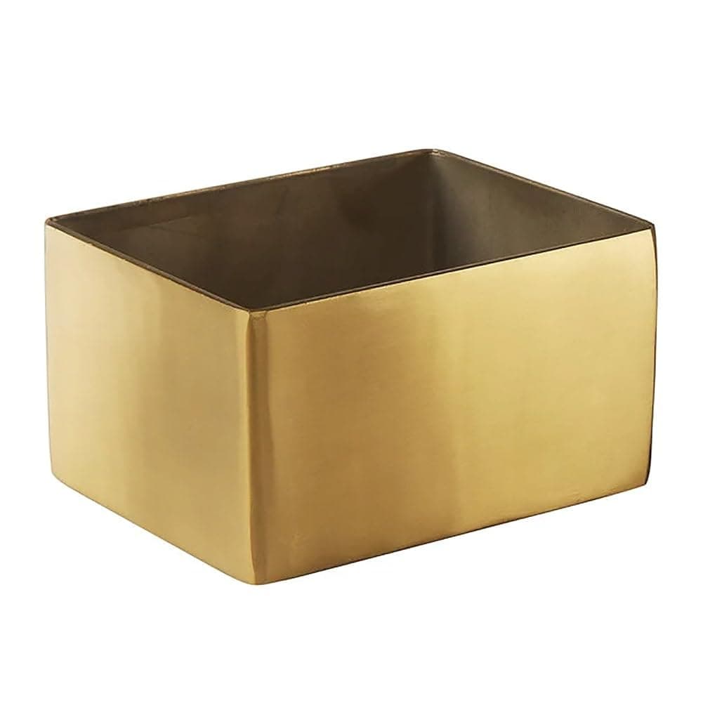 GSPH4 Rectangular Gold Sugar Packet Holder, Satin Finish, 2-3/4 inches L Square