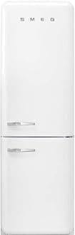 Smeg FAB32 Retro Refrigerator-Freezer – 50s Style Fridge with Bottom Freezer, No-Frost, LED Display & Lighting, LifePlus Zone, Multi-Airflow – 12.2 cu ft – Made in Italy - White