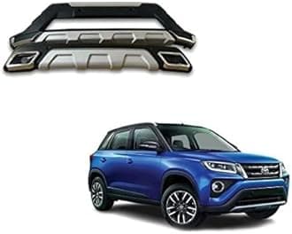 Drivestylish Acrylonitrile Butadiene Styrene (ABS) Front & Rear Bumper Protector Guard for Toyota Urban Cruiser