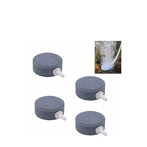 ByYouLike Air Bubble Stone, Round Airstone Diffuser for Fish Tank Ponds Hydroponics Reservoir Aquarium Air Pump,4 Pack