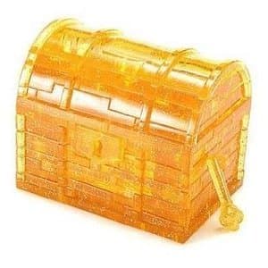 Treasure Box Gold 3D Crystal Jigsaw Puzzle