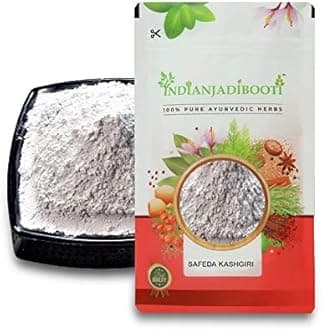 IndianJadiBooti Safeda Kashgari, 100 Grams Pack | Pack Of 2