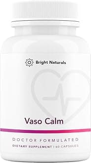 Vaso Calm - Healthy Blood Balance Supplement - Features Fermented Garlic, Celery and Grape Seed Extract, Hibiscus, and Vitamin K2 - Made in the USA, 60 Capsules