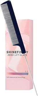 Shinefinity Zero Lift Glaze 08/0 Medium Light Blonde Natural Demi-Permanent Hair Color 2oz and M Hair Designs Tail Comb (Bundle)