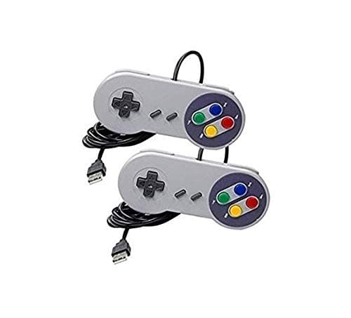 2Pcs USB PC Retro Gaming Controller Joypad SNES Style Pad Joystick Joypad
