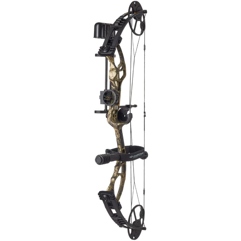 DIAMOND ARCHERY Edge XT Adjustable Accurate Stable Fully Accessorized Versatile Compound Hunting Bow - 50 lbs Draw Weight
