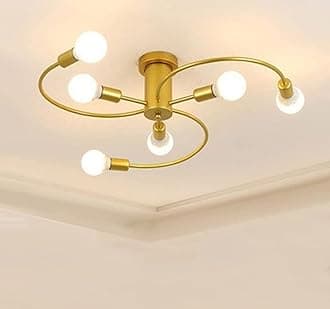 Avior Low Height Ceiling Lamp, Chandelier for Living Room, Restaurant Lamps and Hotels (Golden) (Gold..)