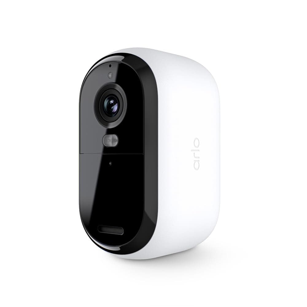 Arlo Essential Security Cameras Wireless Outdoor 2K (2nd Gen, 2023 Release) - Battery Power, Person Recognition, Package Detection, Animated Preview, 1-Month Trial of Secure Plan, 1 Cam, White