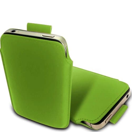 Green PU leather pull tab case for Vertu Ascent Ti(s)