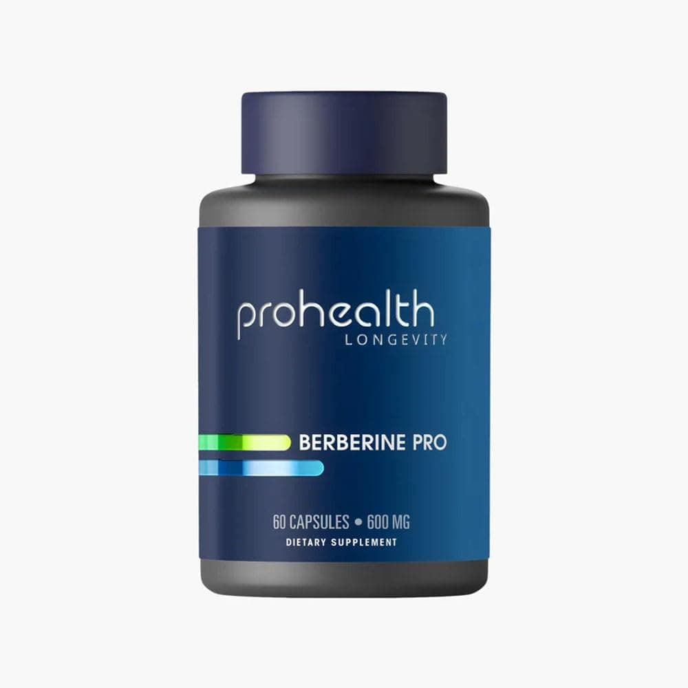 ProHealth Berberine Pro, 60 Caps, 600mg per 2 Cap Serving, Supports Health & Blood Glucose Levels, Promotes Youthful Metabolism & Weight Management