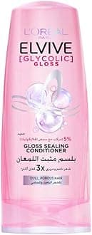 L’Oreal Paris Elvive Glycolic Gloss Conditioner, 5% Gloss Complex with [Glycolic Acid], 200 ml