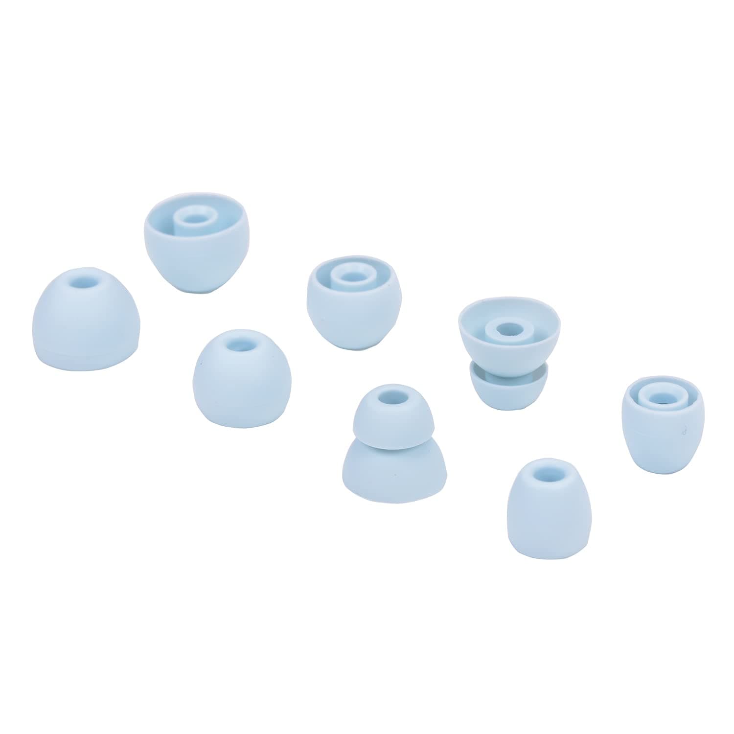 Replacement Eartips Silicone Earbuds Buds Set for Powerbeats Pro Beats Wireless Earphone Headphones,4 Pair (Blue)