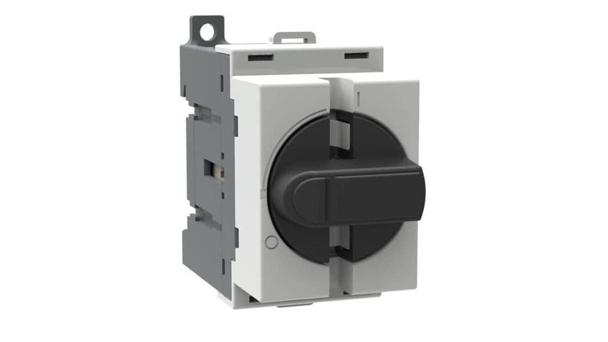 3-pole circuit breaker 40 Am. Black DIN-Sc toggle handle