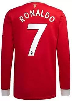 GenericFootball Half Sleeve Red Ronaldo 7 Sports Jersey Full Sleeve Tshirt for Men and Boys