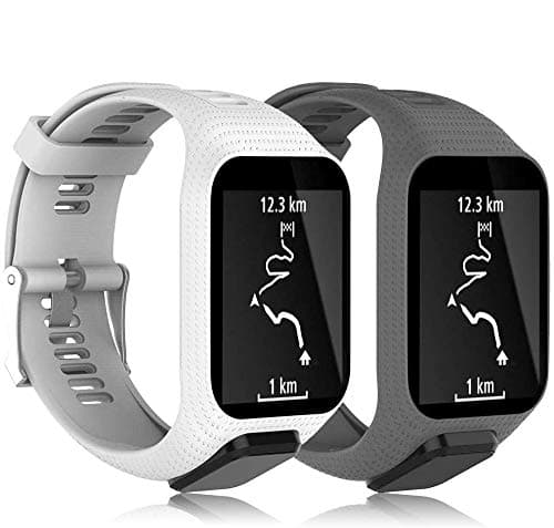 TOPsic TomTom Strap, Silicone Watch Band Replacement Strap for TomTom Runner 3, TomTom Spark 3, TomTom Runner 2, TomTom Spark, TomTom Golfer 2, TomTom Adventurer