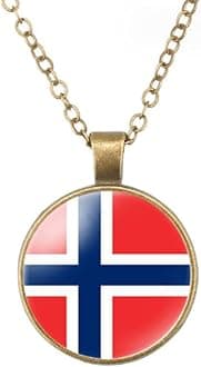 World Most Countries Flag Zinc Alloy Necklace Pendant Necklace for Men Women