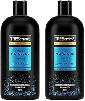 TRESemmé Rich Moisture Shampoo all-day hydration with vitamin E for dry, damaged hair 900 ml (Pack of 2)